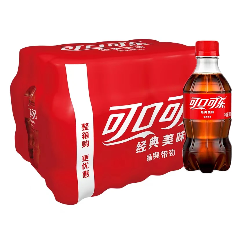 经典可口可乐/雪碧柠檬味 碳酸饮料汽水 300ml×6瓶 瓶装畅饮即饮