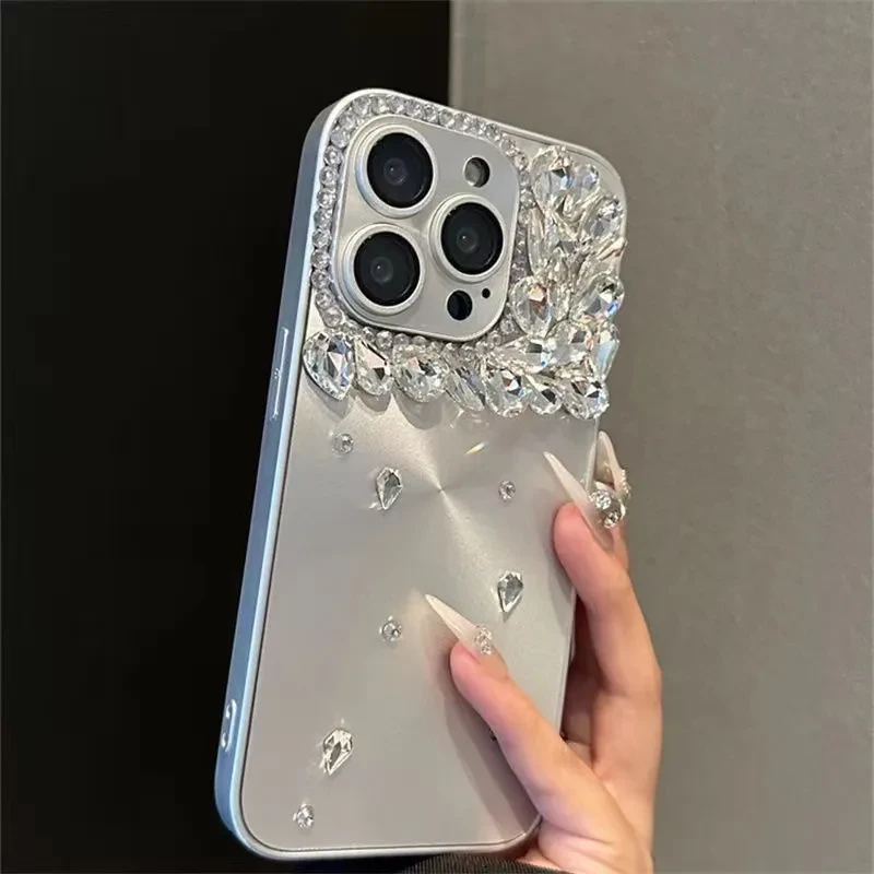 适用iPhone15手机壳新款苹果14promax小众13防摔12女11极光银奢华