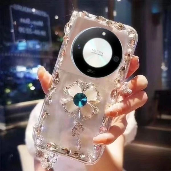 适用于荣耀X40手机壳手机壳硅胶女新款奢华全包防摔软壳网红水钻