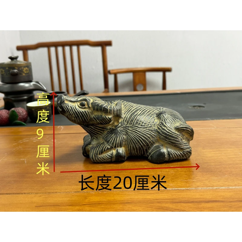 山西精美桌面摆件卧牛（20厘米）