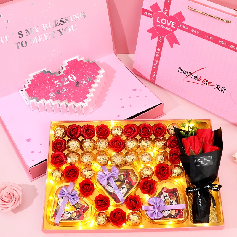 214情人节礼物德芙巧克力礼盒装浪漫生日送女朋友女生老婆表白