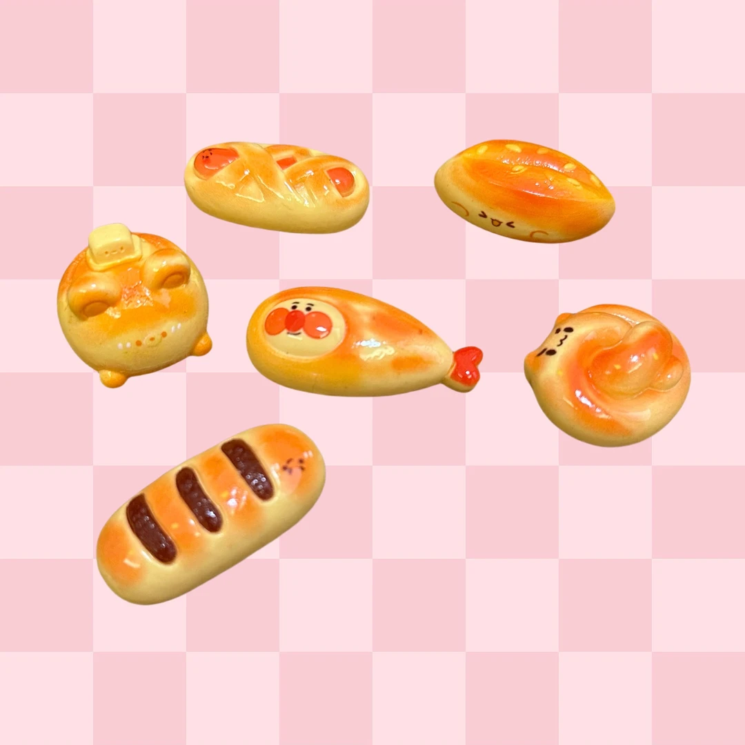 【套装】日式小面包~Diy树脂仿真食玩可爱动物面包