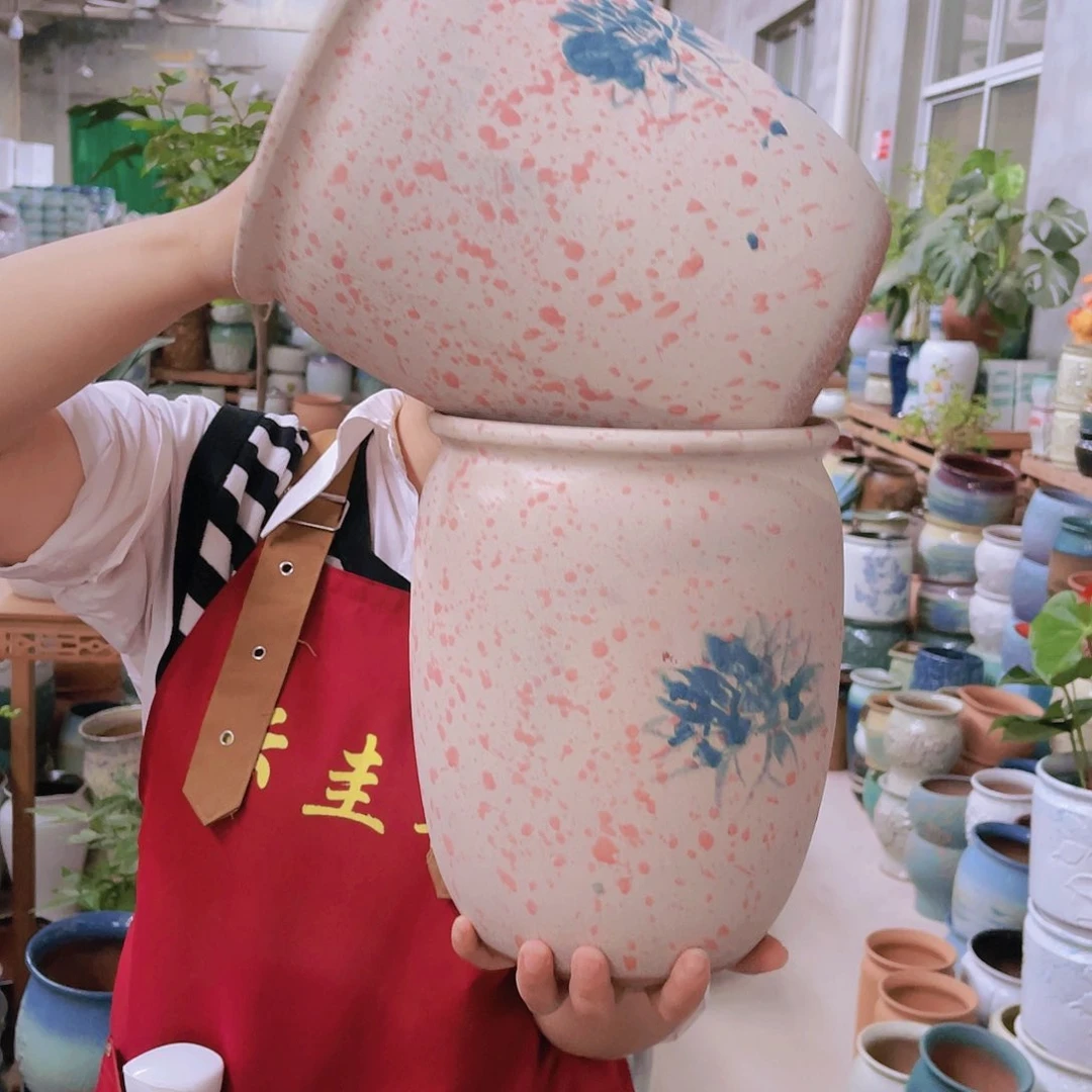 紫砂花盆高度24口径19