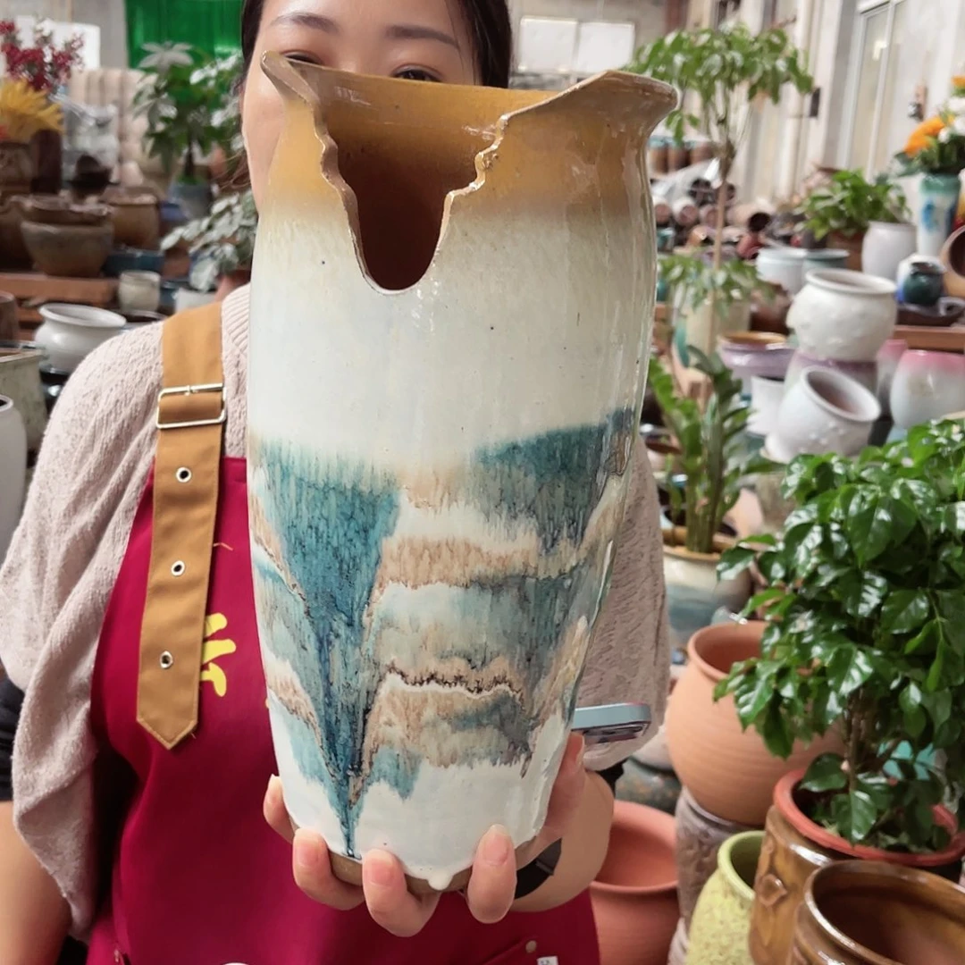 紫砂花盆高度30口径15