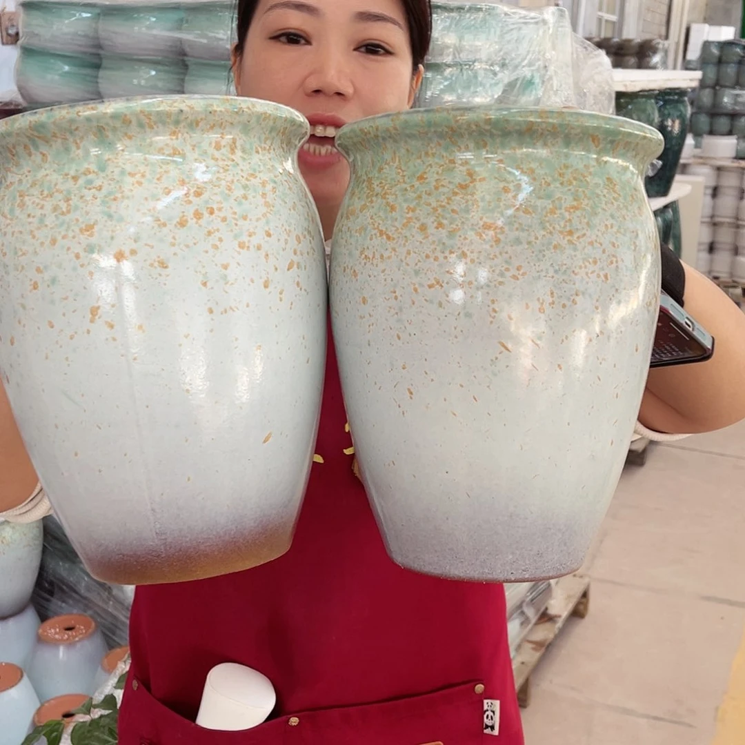紫砂花盆高度24口径18