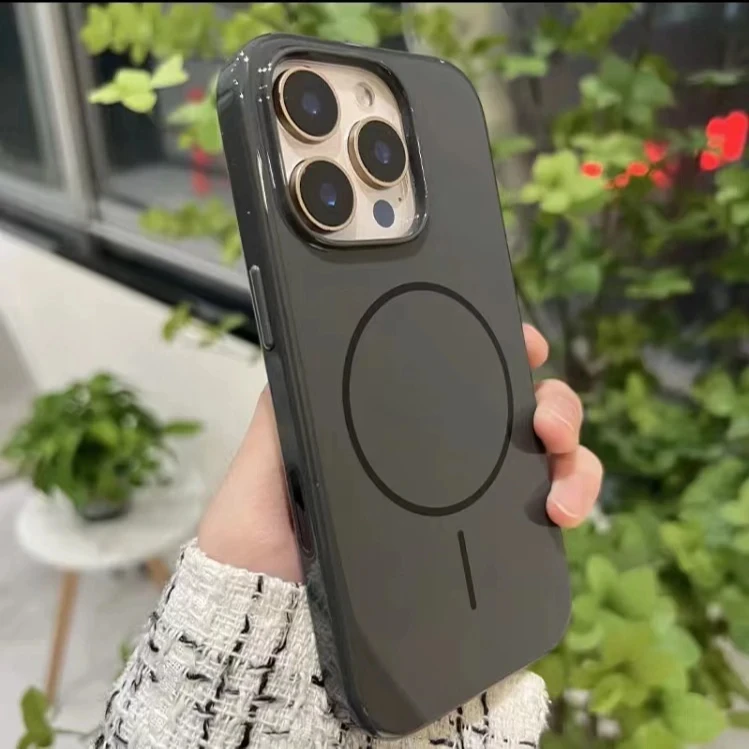 新款网红适用苹果16promax聚碳酸酯手机壳15pro磁吸动画弹窗防摔