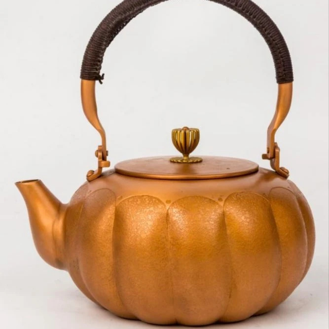 朱炳仁铜朱炳仁铜铜【紫金帝王壶】大号茶壶设计茶具