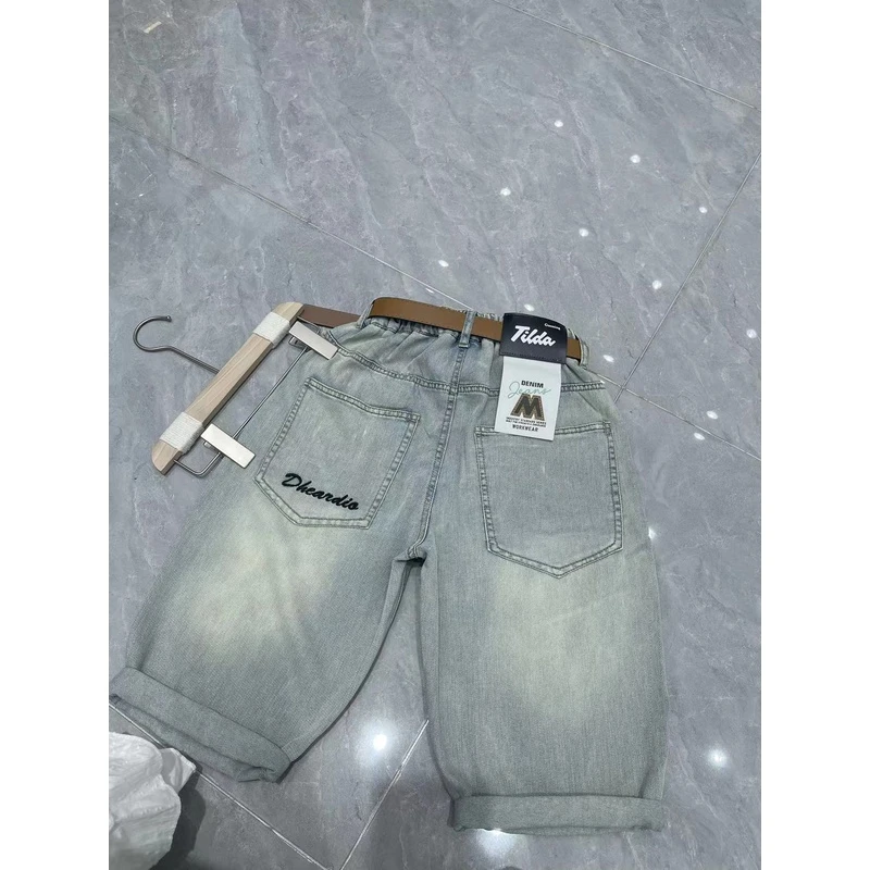 舅舅严选童装中大童夏季韩版宽松时尚百搭休闲七分牛仔裤  Z30071