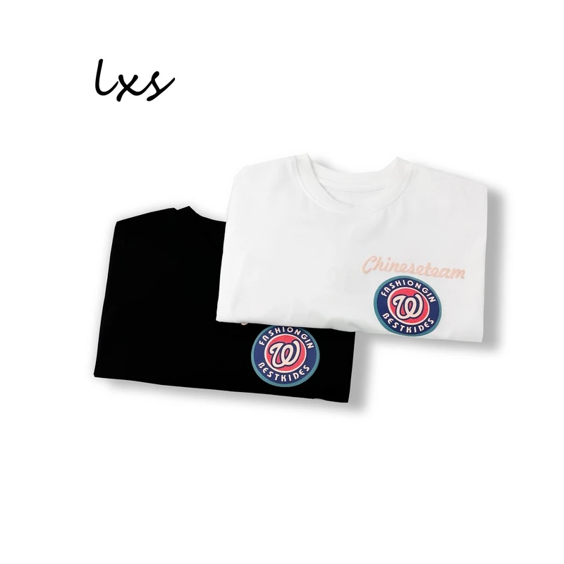 鹿小生童装儿童夏季韩版清凉时尚百搭宽松潮流短袖圆领短袖C88190