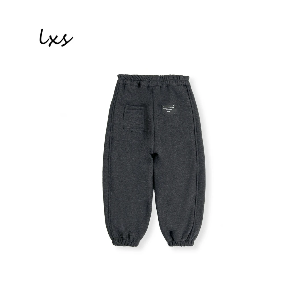 童装男童冬季儿童韩版加绒时尚百搭宽松冬季潮流洋气休闲卫裤Q972