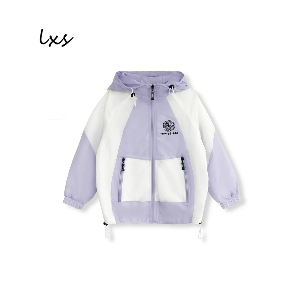 童装儿童童装夏季户外时尚运动休闲高能感连帽防晒衣8240302