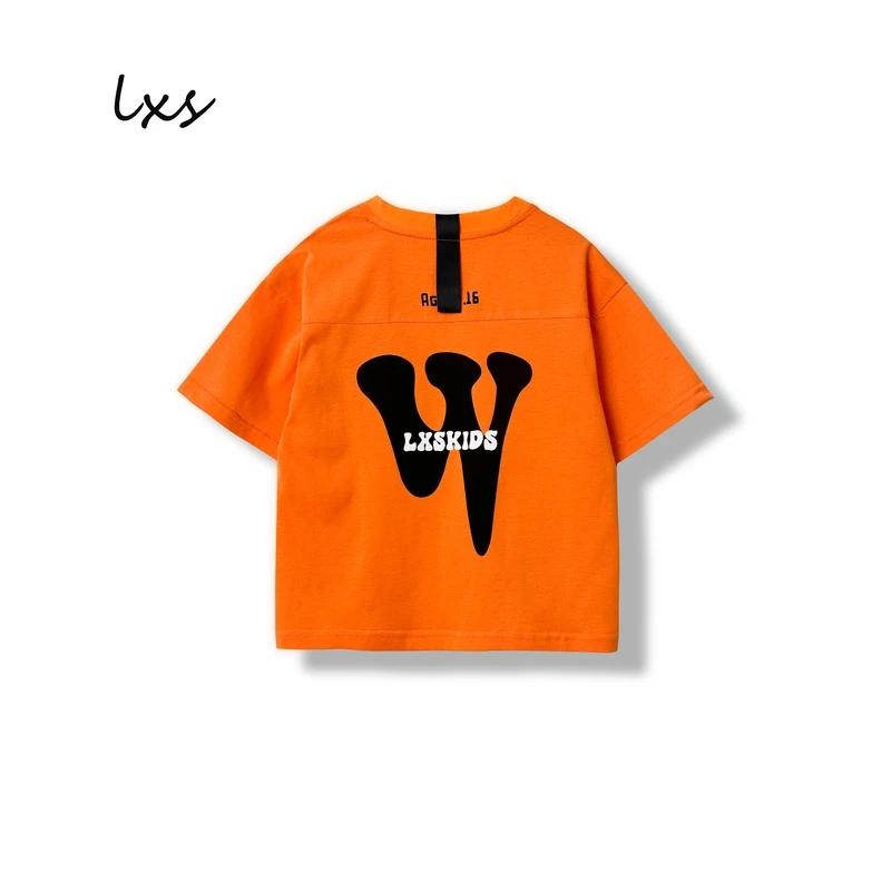 舅舅严选儿童短袖夏季男童韩版休闲百搭潮流时尚宽松圆领C88309