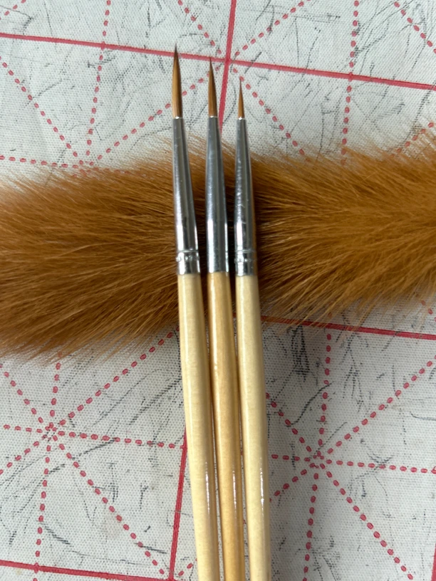纯狼尾勾线工艺品工笔