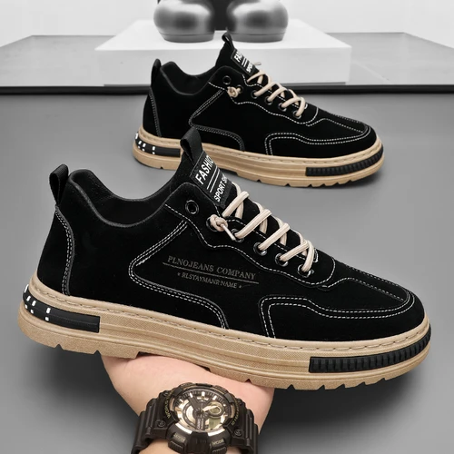 woodpecker/啄木鸟板鞋男士秋季2025新款春季男鞋休闲运动百搭鞋