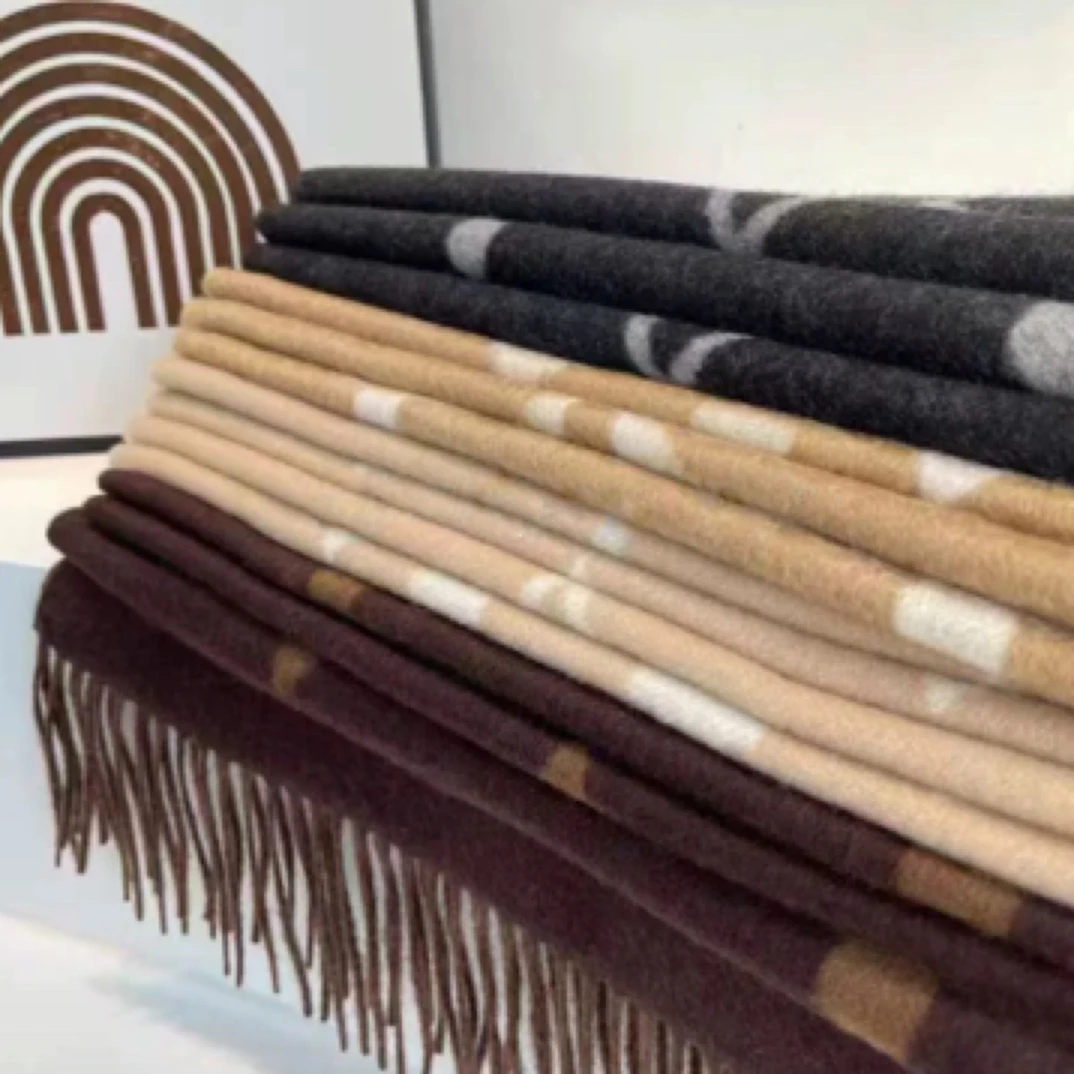 【新】羊绒双面提花围巾2