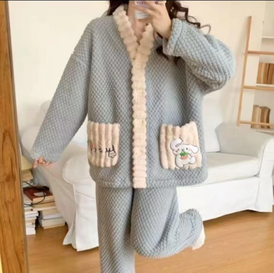 按照对应价格下单加绒加厚家居服睡袍