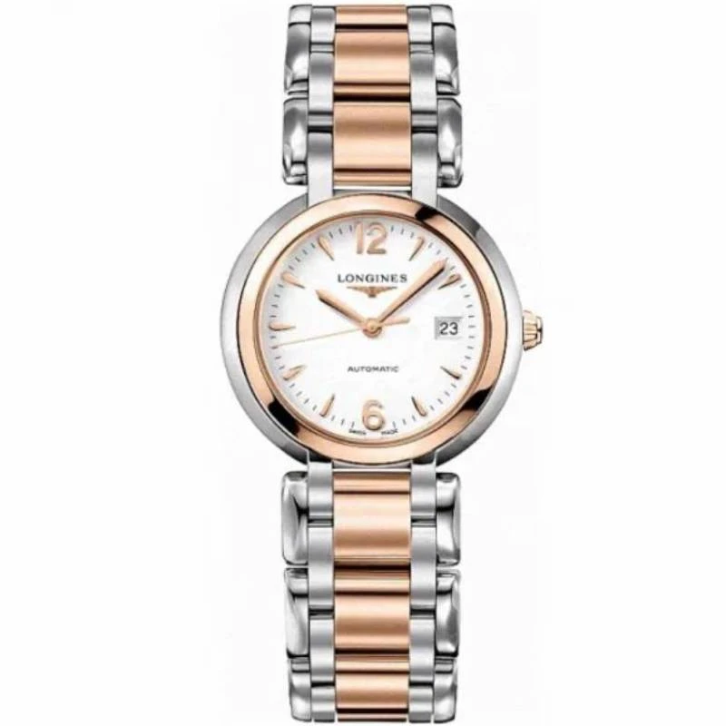 99新 Longines/浪琴 心月113/机械/带金条丁/表径30mm/女士腕表