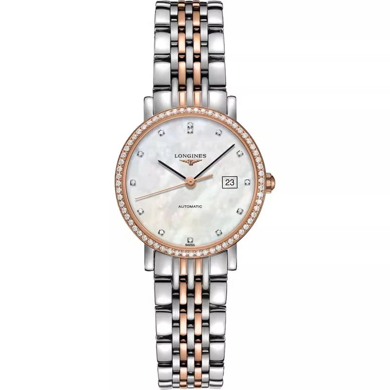 99新 Longines/浪琴  博雅310/机械/带金满钻/表径29mm/女士腕表