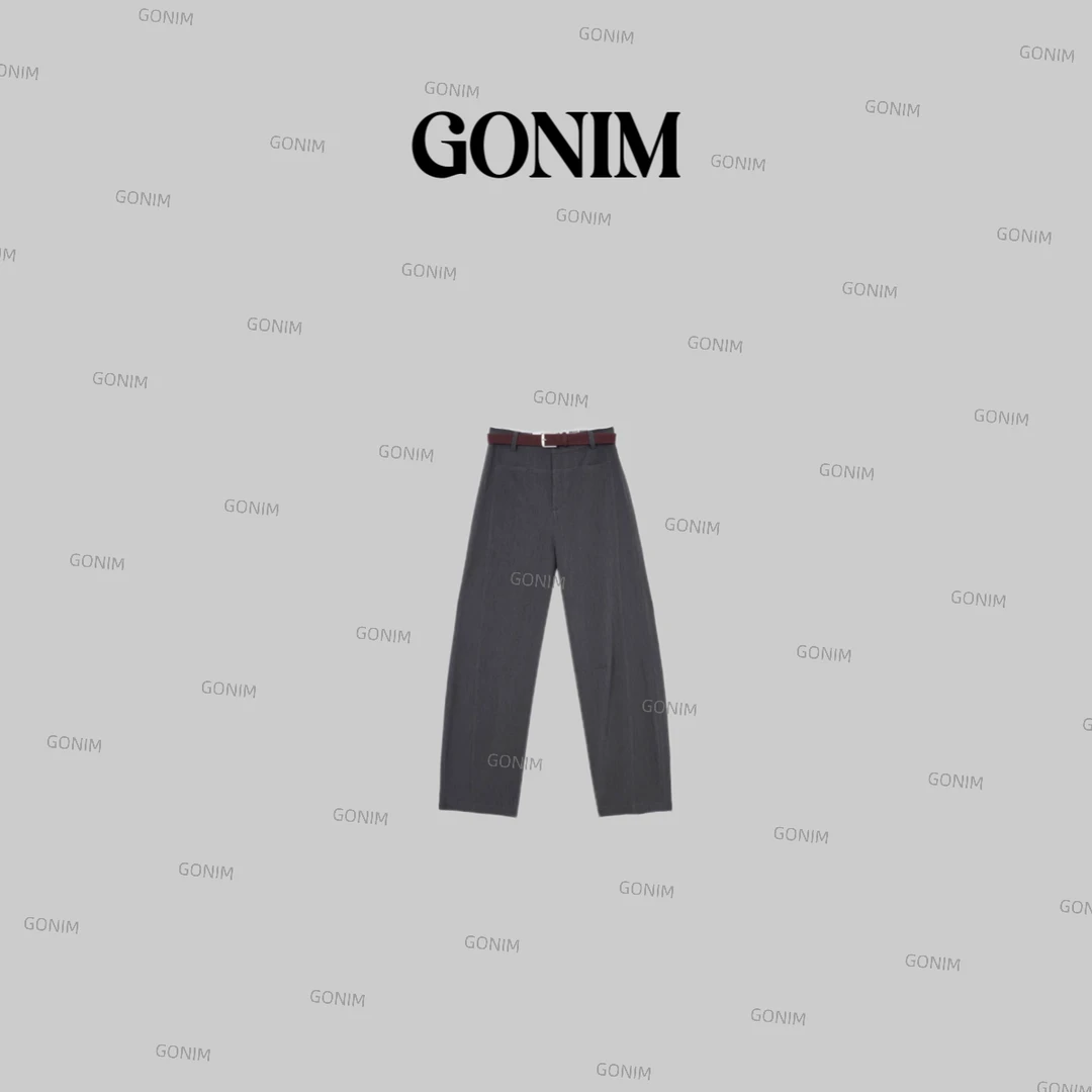 Gonim· "舒适感 ‘’2024新款简约百搭休闲西装舒适感纯色休闲裤