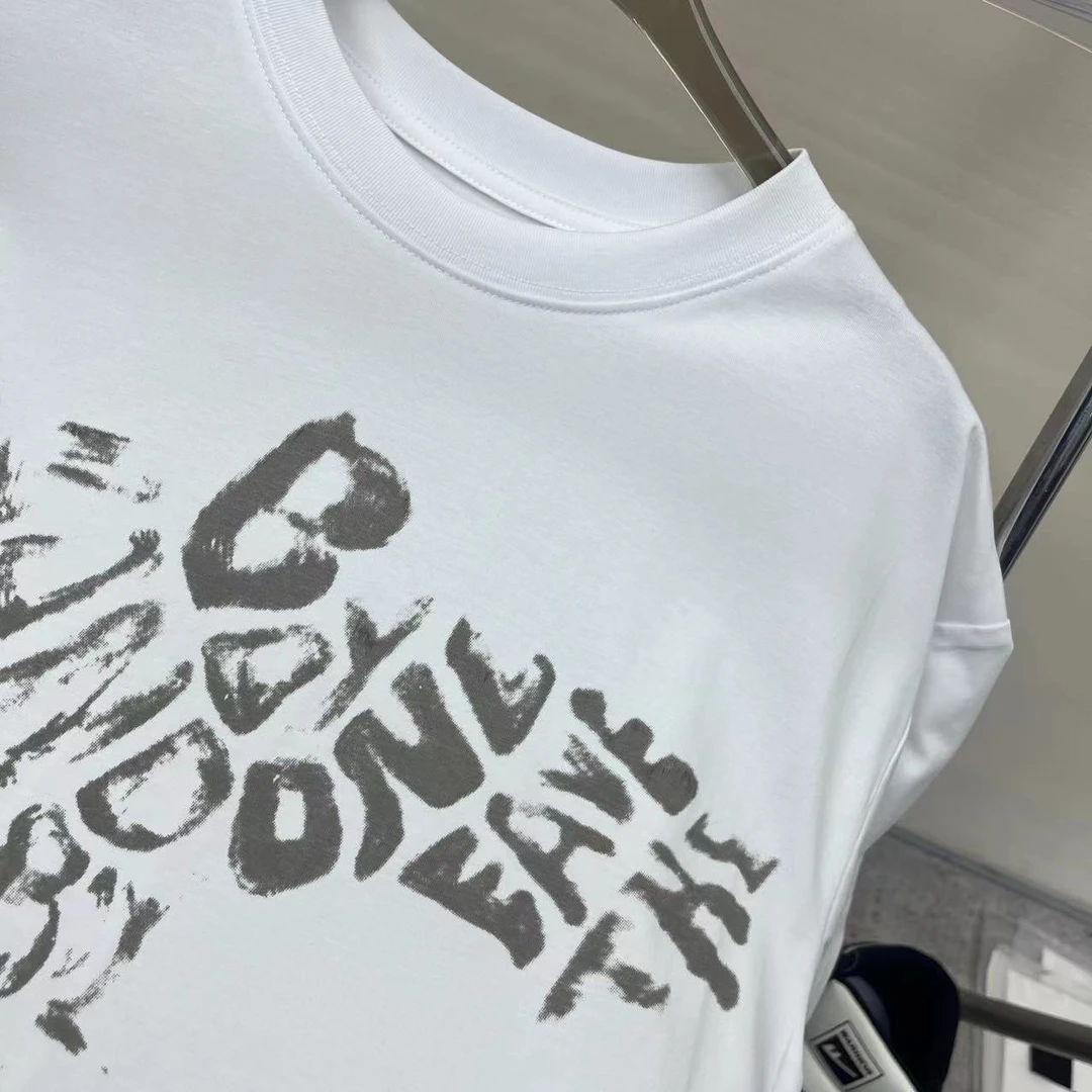 24X15 白色 青少年潮牌休闲针织圆领短袖