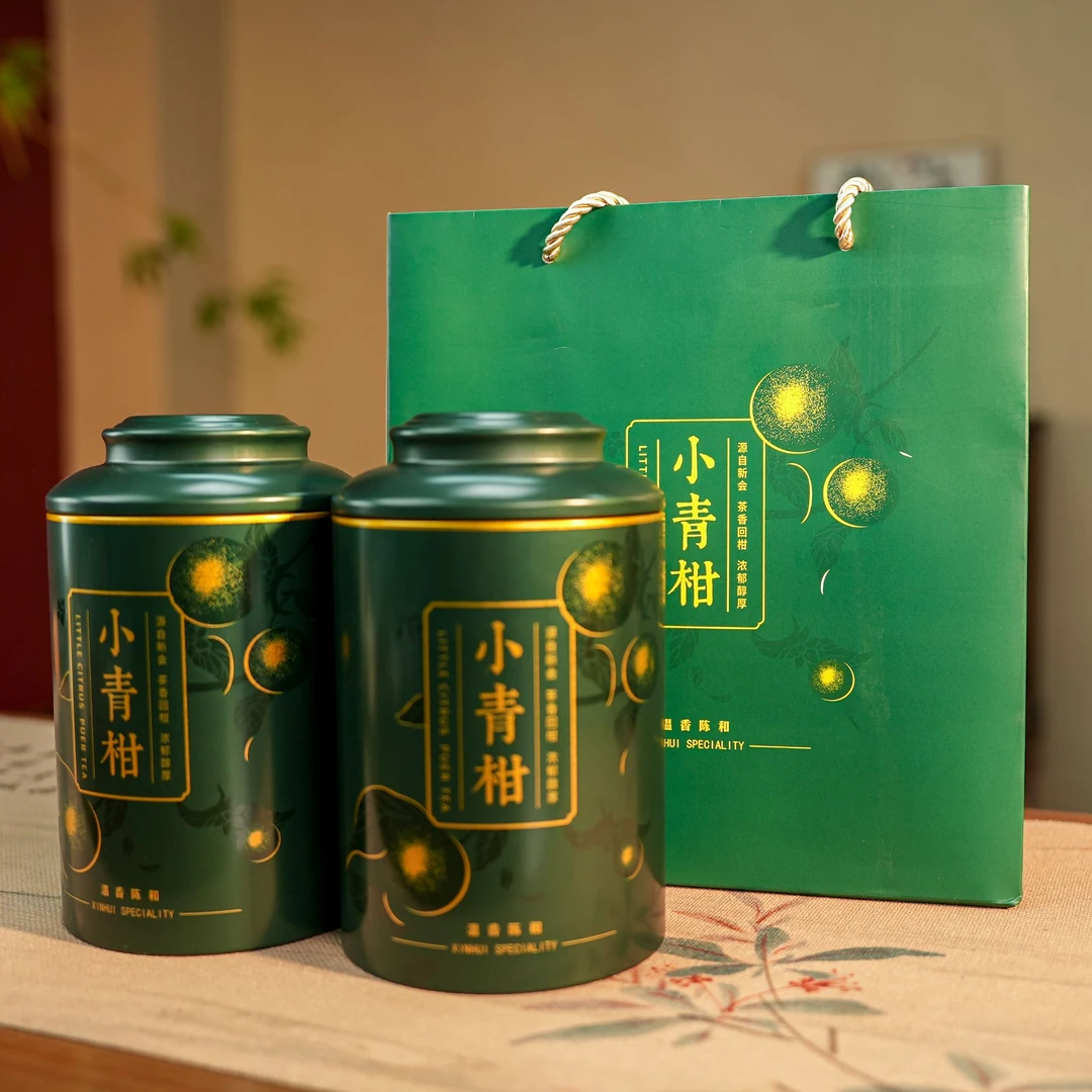 【江盒儿】新会小青柑熟普茶 150g*2罐（送公道杯）