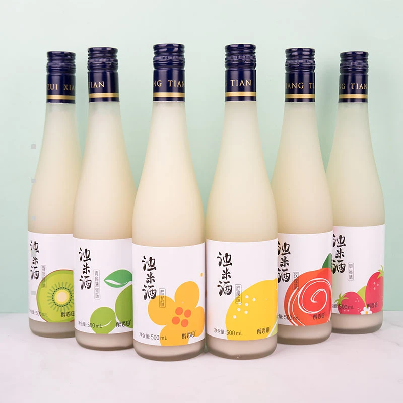 醉香田浊米酒500ml瓶装酿造糯米酒低度微醺多口味甜酒酿观赛搭子