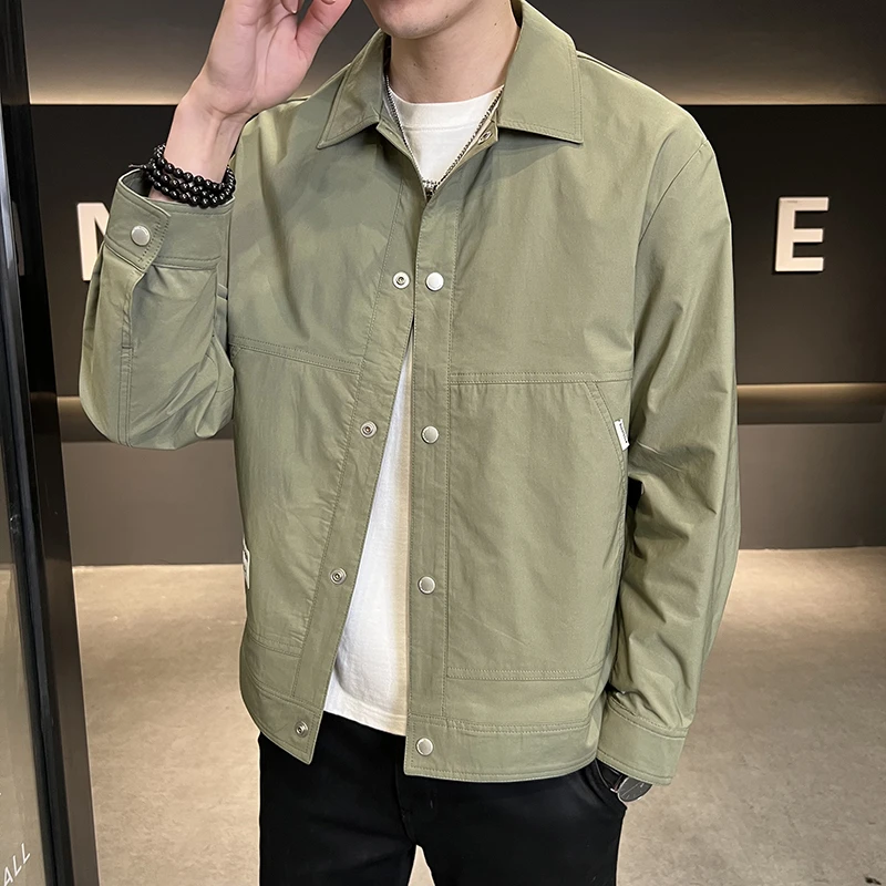 高品质 男士春季爆款潮流帅气立领外套韩版高级感休闲百搭夹克