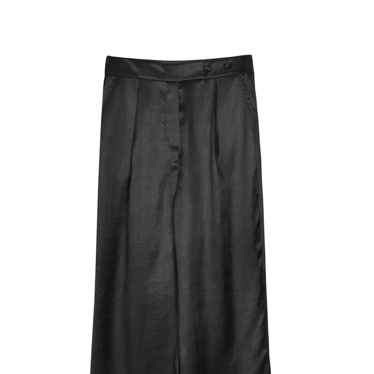 【夏弦】顺德老料香云纱直筒裤CD2167449