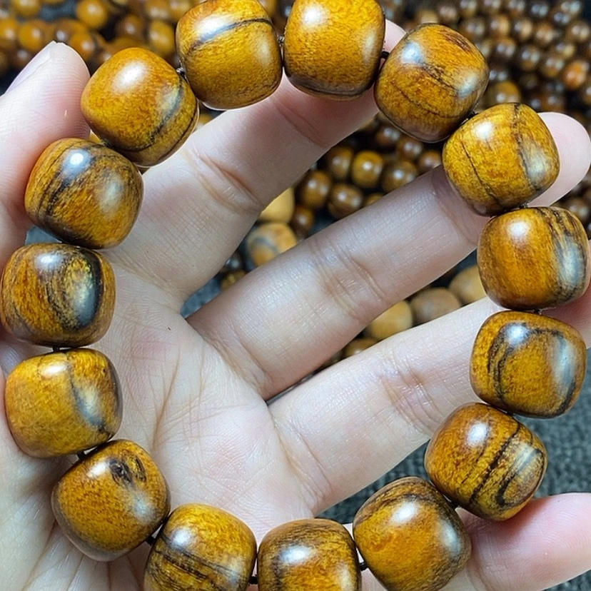 「闪购商品」白玉菩提手串印贡1516