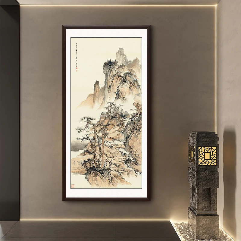 【笔意山水】名家山水画入户玄关装饰画客厅挂画走廊过道玄关画壁画