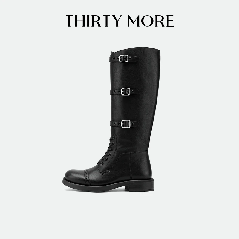 【城市游牧】ThirtyMore时尚高筒靴女秋季新款气质骑士靴女