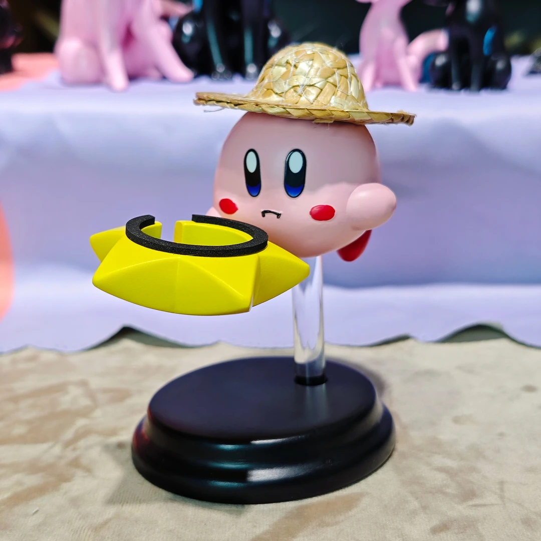 草帽星之卡比适用苹果手表充电支架iwatch底座华为gt系列桌面摆件