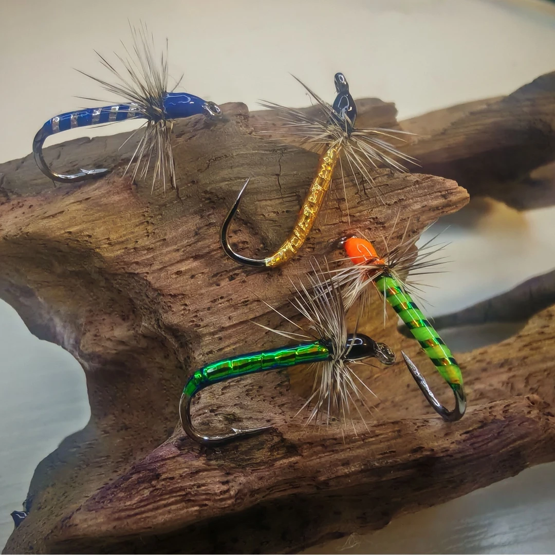 蓑羽腹节摇蚊毒刺飞蝇钩、马口、白条、柳根、罗非、桃花