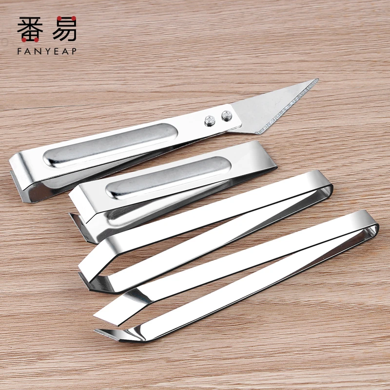 w59厨房用品去毛镊子鸡毛不锈钢猪毛夹子拔毛器钳拔鸭毛去鱼