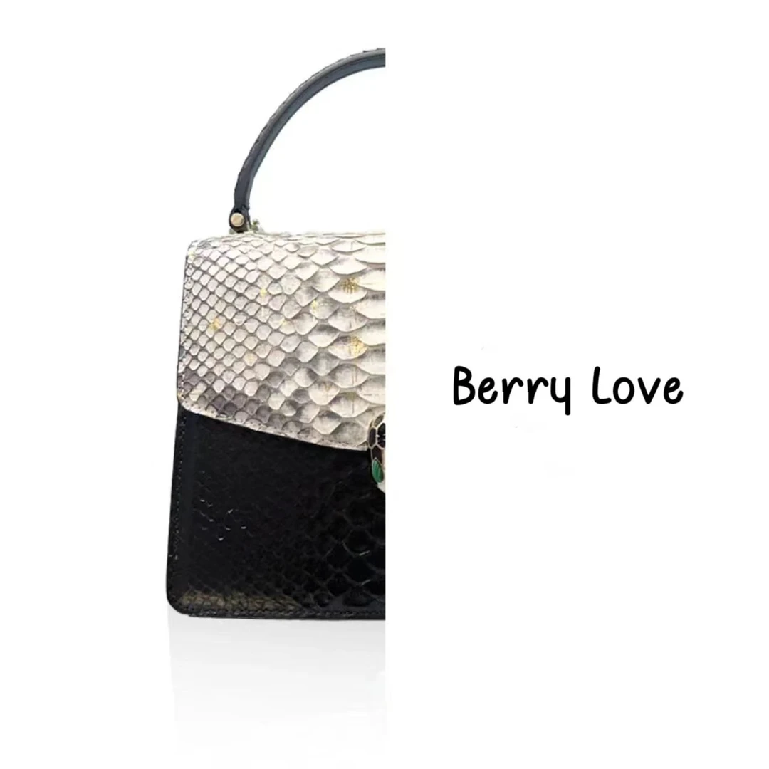 【Berry Love定制】大C轻奢时尚百搭女士单肩斜挎包（蛇）