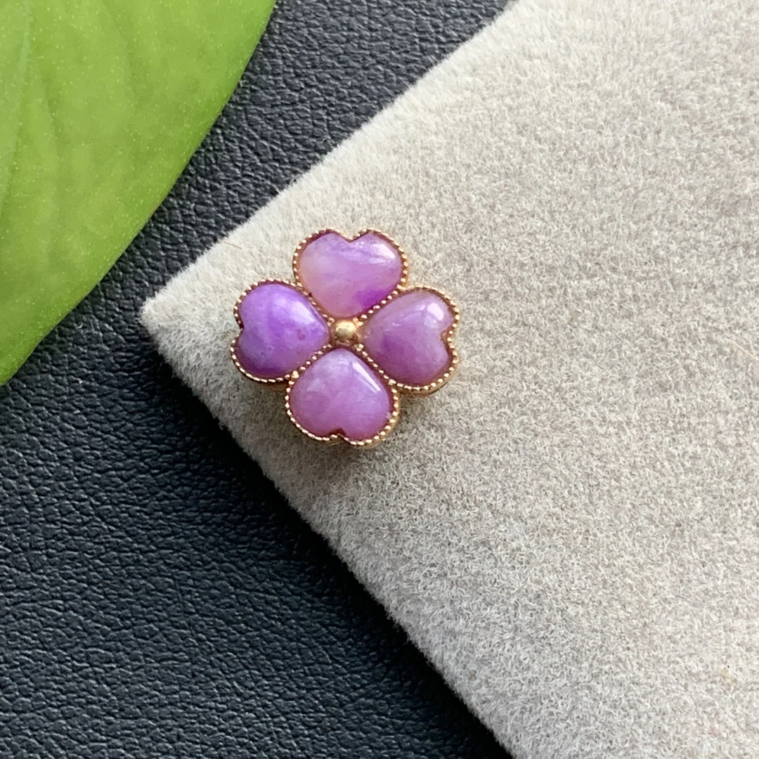 天然舒俱来吊坠多用款18k金镶嵌diy手链项链