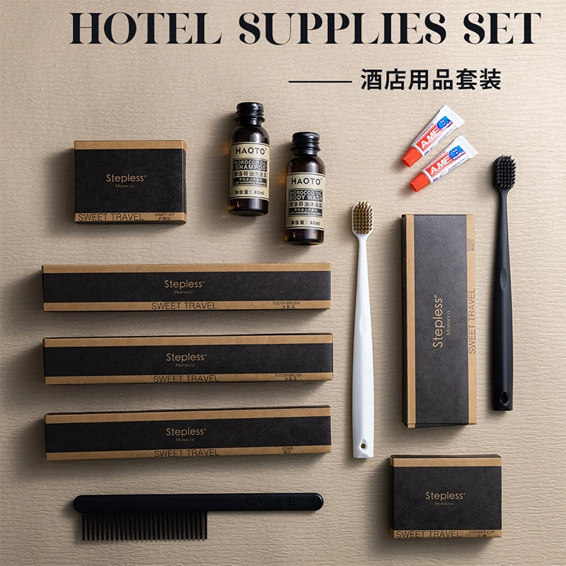 宾馆民宿专用一次性牙刷带牙膏套装家用待客牙具高档酒店洗漱用品
