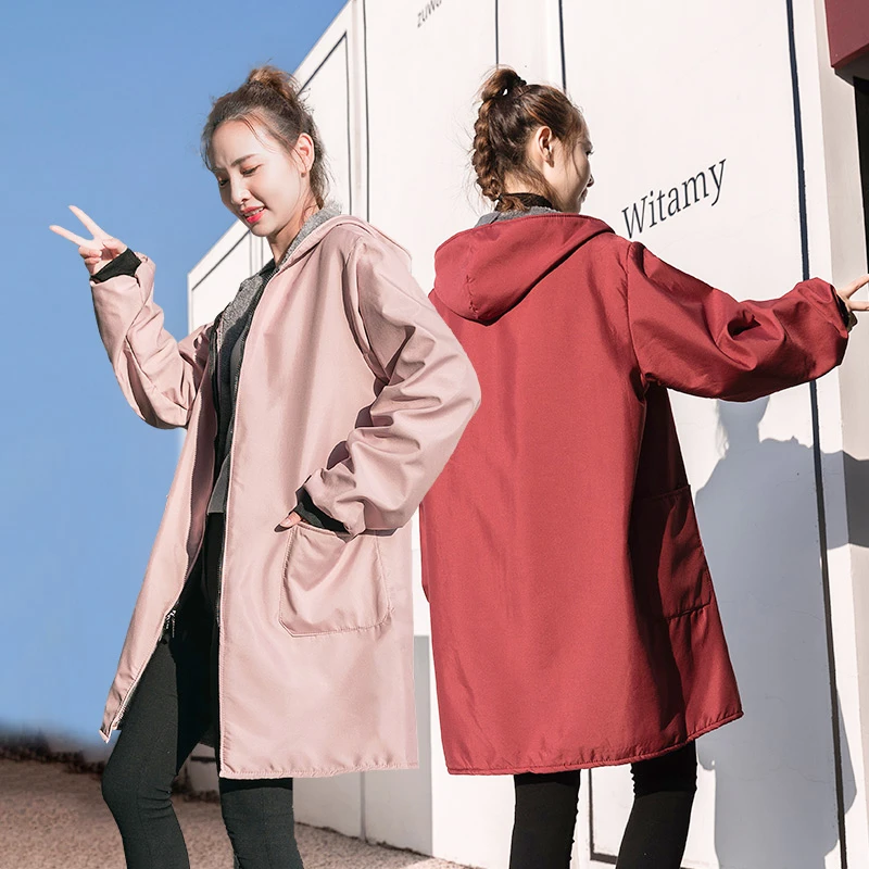 可定制logo成人加绒加厚罩衣厨房长袖围裙工作服防油防污保暖家用