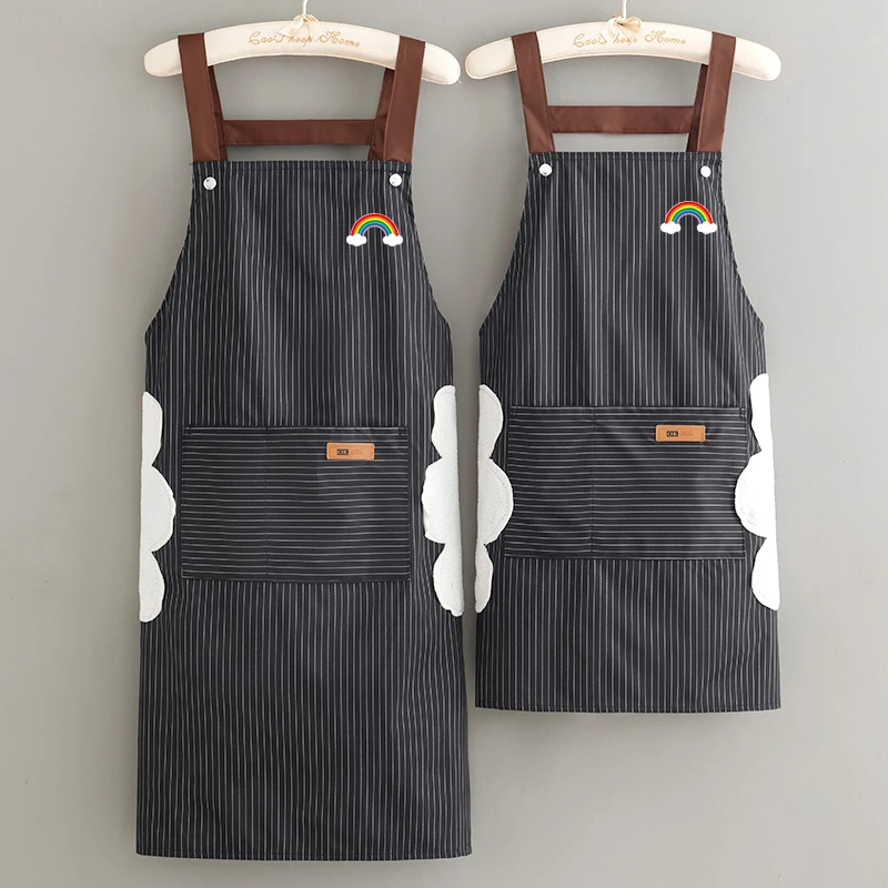 罩衣工作服支持定制印字厨房专用耐脏防油防泼水成人男女同款围裙