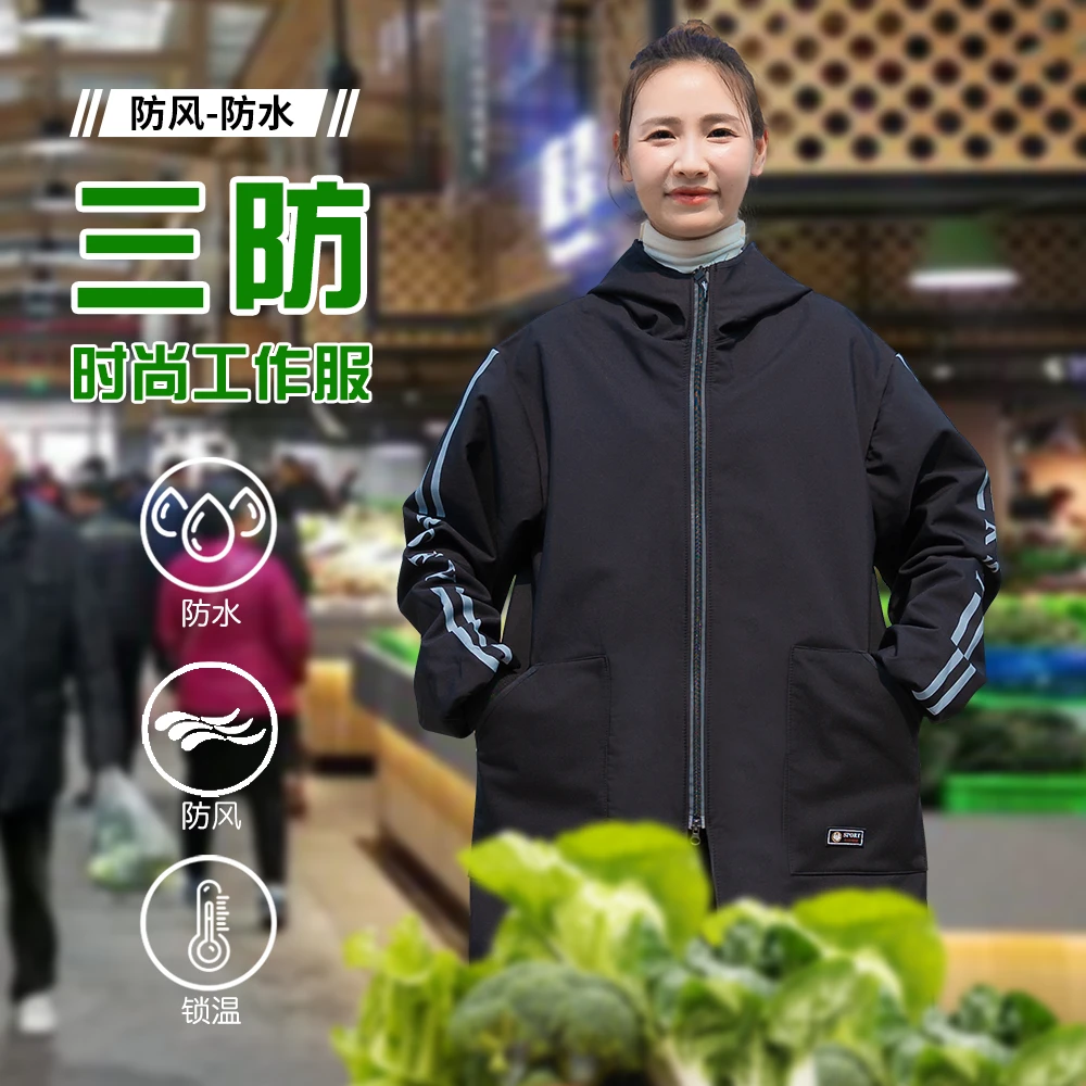 冬季围裙加厚爆款棉大衣成人家用工作服耐脏耐磨可定制罩衣男女款