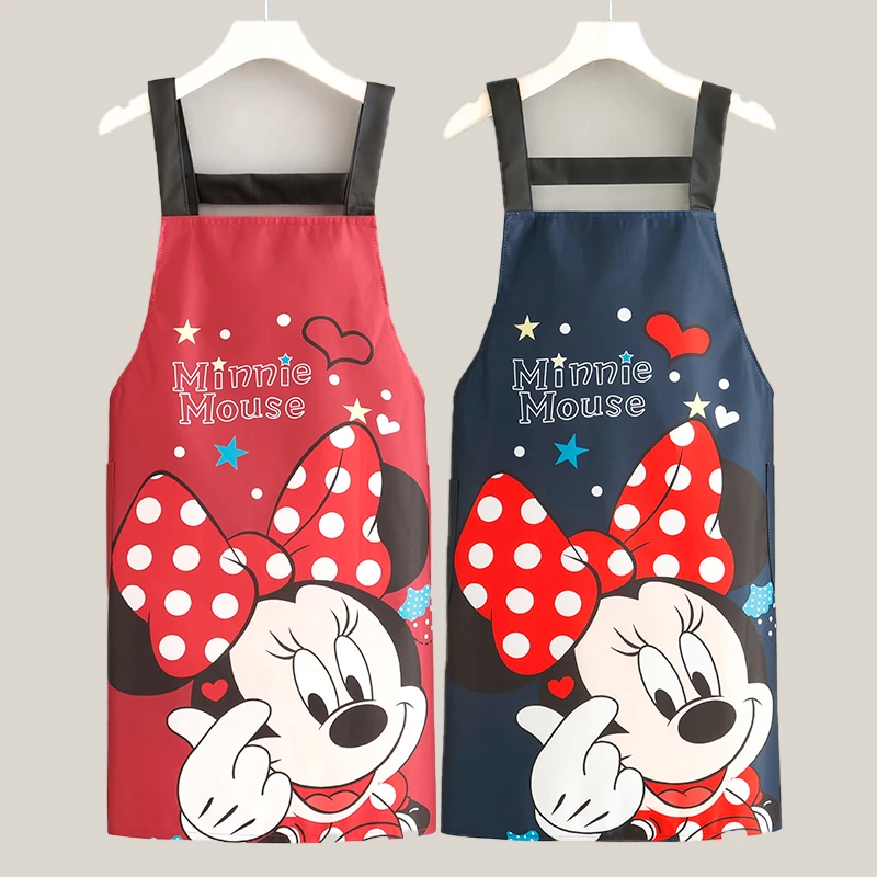 ［周洲专属］环保防水防油污围裙时尚双肩家用厨房做饭围腰工作服女