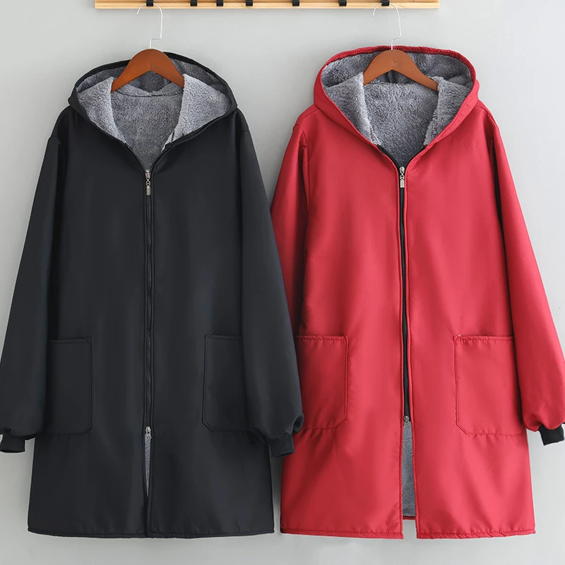 加绒外穿保暖长袖厚上衣外套防水厨房家用工作服男女罩衣定制围裙