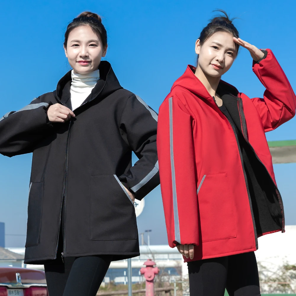 新款加厚围裙可定制罩衣抗风御寒工作服户外锁温棉大衣男女同款