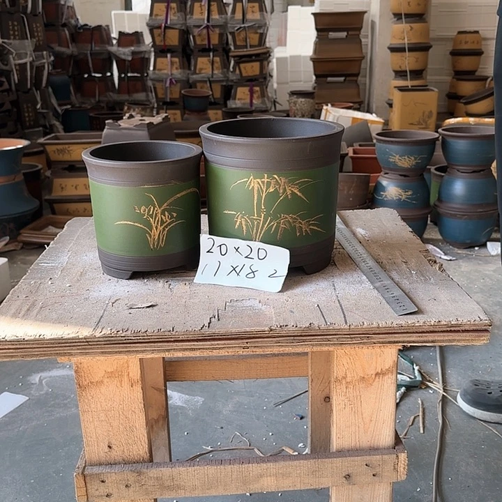 紫砂20CM（含）-50CM（不含）紫砂花盆花盆78