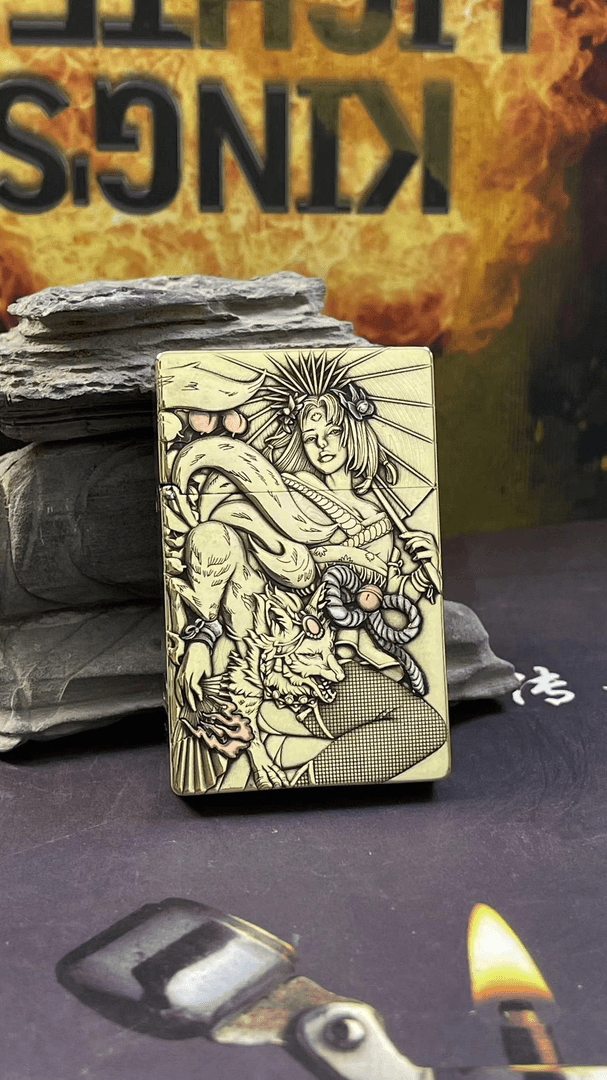 weibster超薄小重甲G63 黑丝 浮雕镶嵌 煤油打火机
