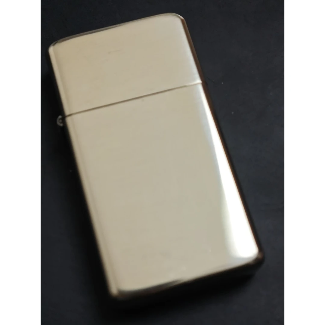 恒星 S909s 平头双标加厚白铜光板 煤油打火机