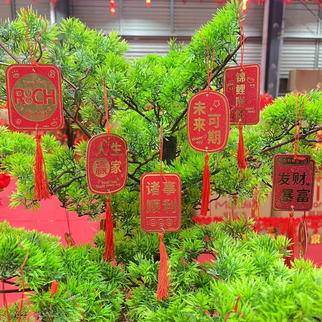 【曼蒂克P-002】一包6个独立包装双面同色盆栽挂件绿植小挂件