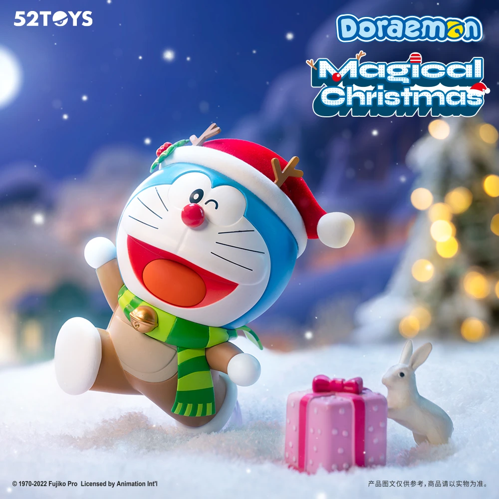 52TOYS哆啦A梦 奇妙圣诞系列盲盒玩具潮玩礼品摆件景观汽车塑胶