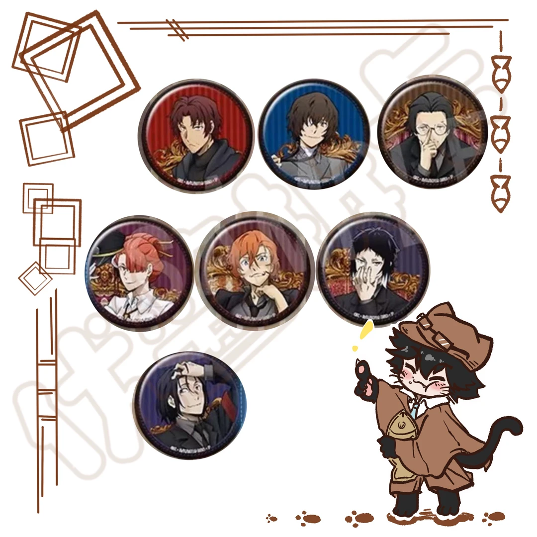 【文豪野犬】中外矿业AGF椅子吧唧全7款·盲盒代拆