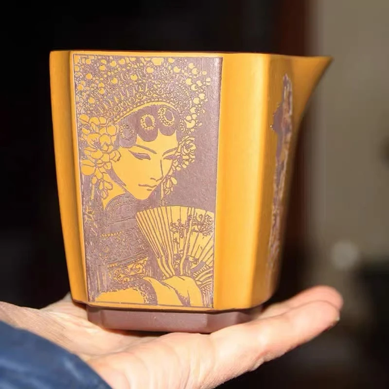 宜兴紫砂茶杯 花旦主人杯